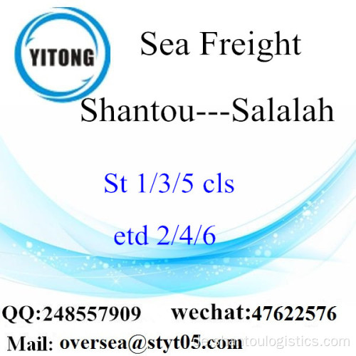 Shantou Port LCL Konsolidierung nach Salalah